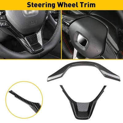 Steering Wheel Cover Trim Carbon Fiber Style for 2018-2022 Honda Accord 2019 20