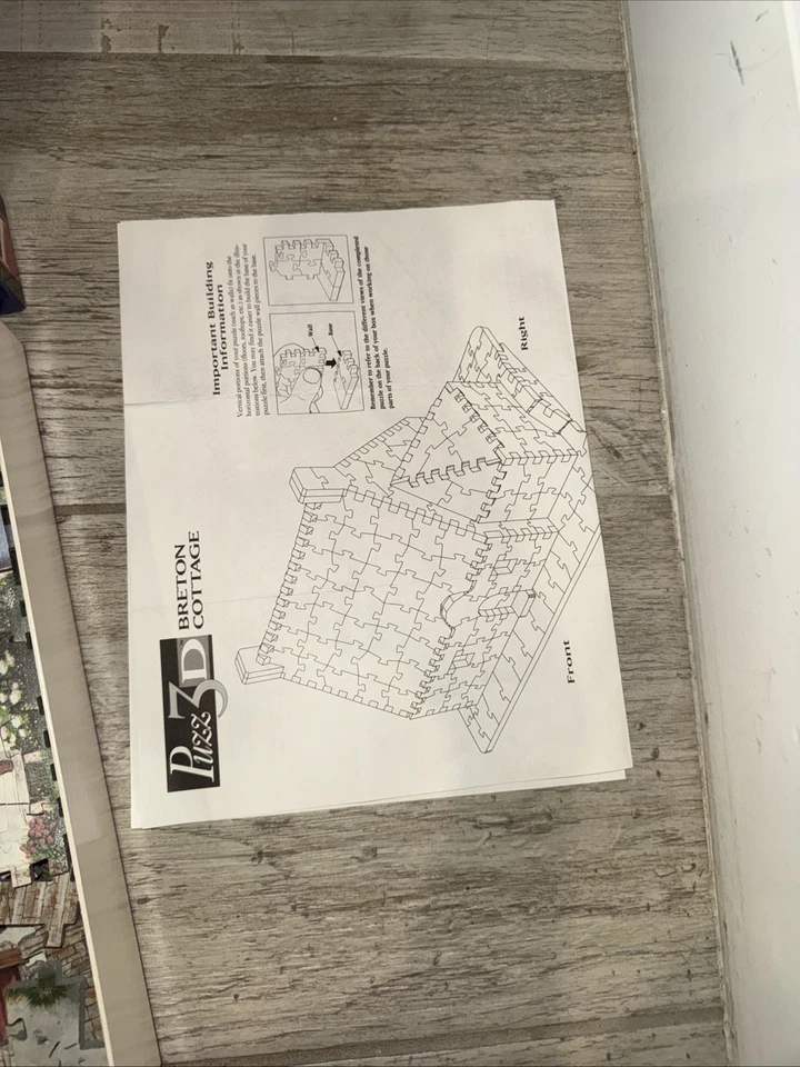 Головоломка 3D Milton Bradley бретон коттедж пазл 264 штук - полный - Изображение 3 из 4