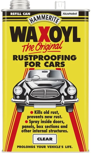 Hammerite Waxoyl Clear 5 Litre Wax Oil Rustproofing Corrosion Inhibitors