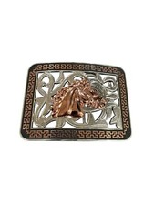Horse Western Cowboy Style Belt Buckle Rodeo Hebilla Vaquera Con Caballo