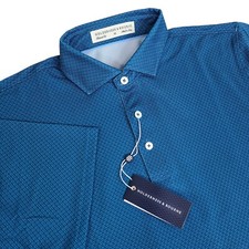 Holderness Bourne Mens Medium Tailored Draper Short Sleeve Performance Polo