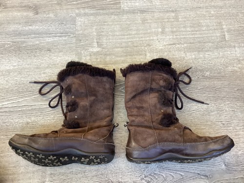 The North Face Womens Boots 620179 Size 9 Brown Primaloft Winter Snow Boots - Picture 6 of 9