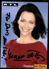 Tarjeta de autógrafo Ivonne de Bark RTL original firmada## BC 3485