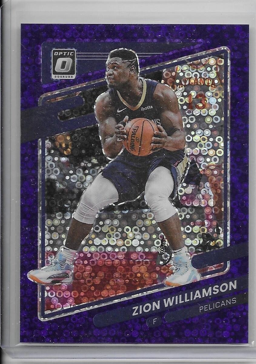 2021-22 Optic Purple Disco Prizm- Zion Williamson /95 New Orleans Pelicans!