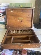 Vintage 1950s Painters Wood Travel Case Devoe & Raynolds Co., Inc.