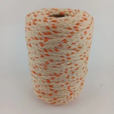 New Maxi-Cord 6mm Braided Polypropylene Orange Tan Macrame Cord 100 Yds