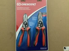 Crescent 2 Pc 8" Pro Series Compound Action Dual Material Plier Set - PSCA2SET