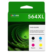 564XL 564 XL Ink 4PK Color Replacement for HP 564 Combo DeskJet 3520 3521 3522