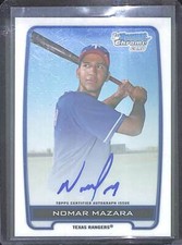 2012 Bowman Chrome Autograph #BCA-NM Nomar Mazara