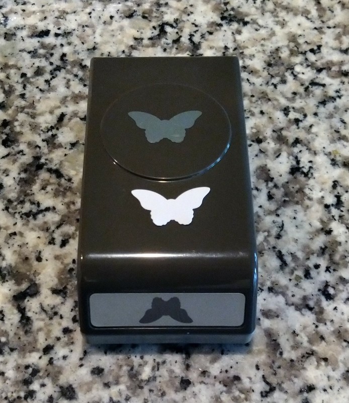 STAMPIN UP BEAUTIFUL BUTTERFLY LOCK DOWN PAPILLON PUNCH SCRAPBOOKING CARDMAKING