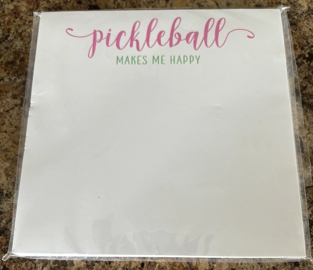 Pickleball Gift Set with Photo Frame, Notepad and Cards