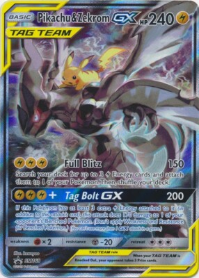 Spring 2019 TAG TEAM Tin Pikachu & Zekrom GX SM168 Pokemon PTCGO