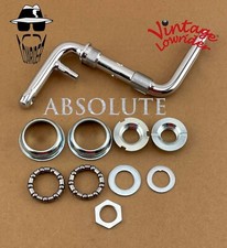 VintageLowrider One/Piece Bicycle Crank 3 1/2" Chrome BMX MTB Road Cruiser W/B.B