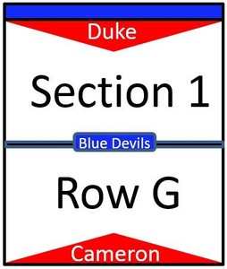 Duke Cameron Seating Chart