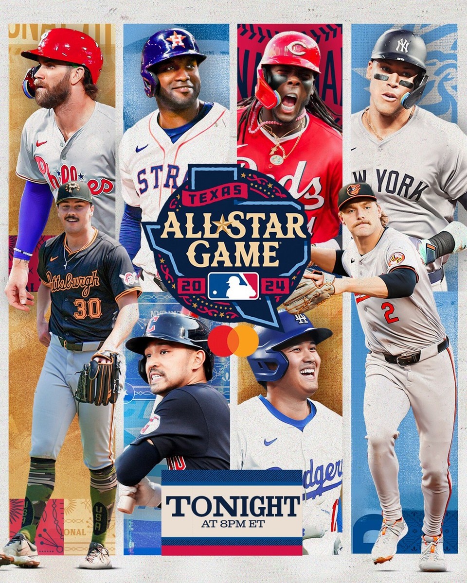 2024 Major League Baseball All-Star Game Texas 8x10 MLB Baseball