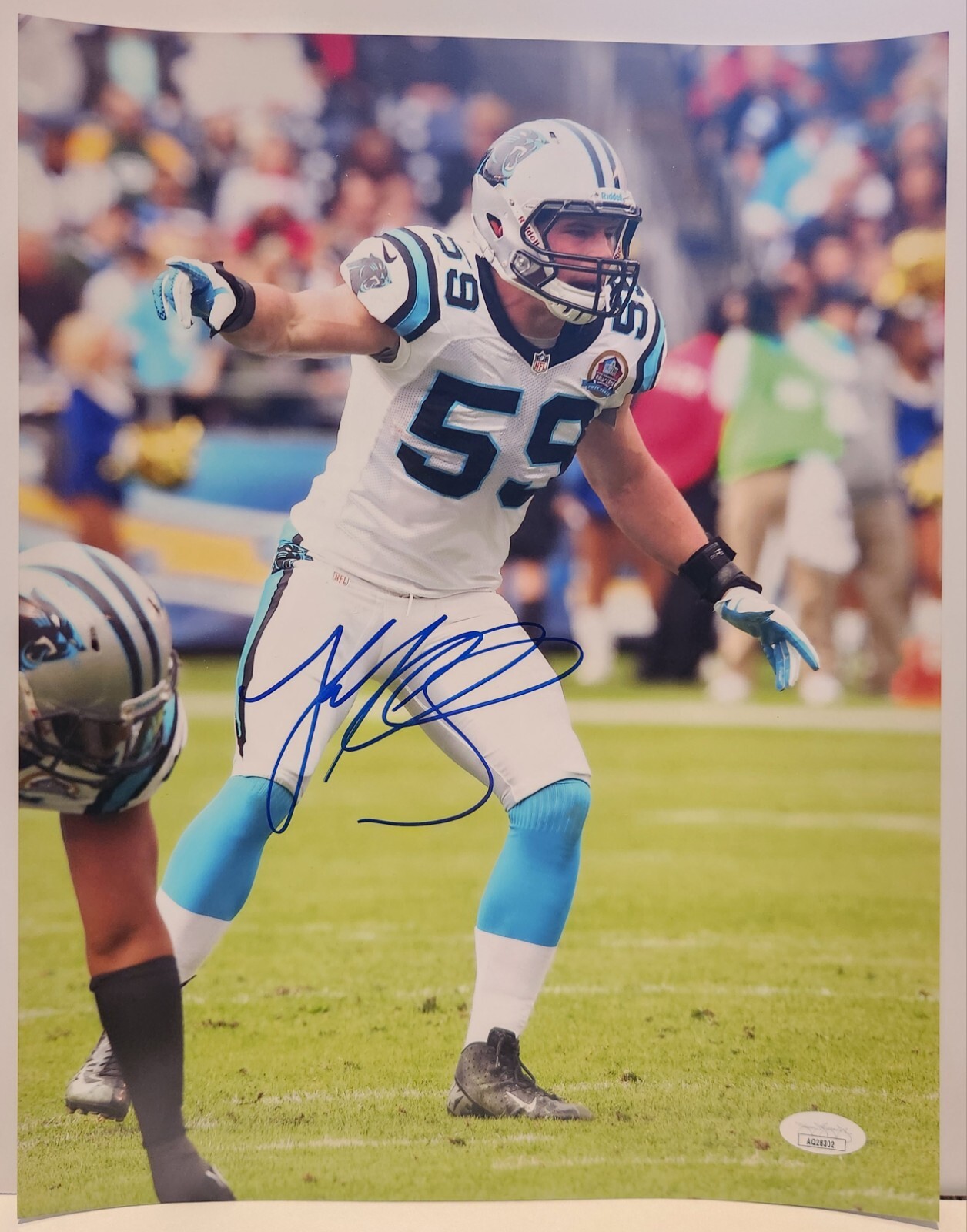 Luke Kuechly Autographed Signed Carolina Panthers Boston College 11x14 JSA 