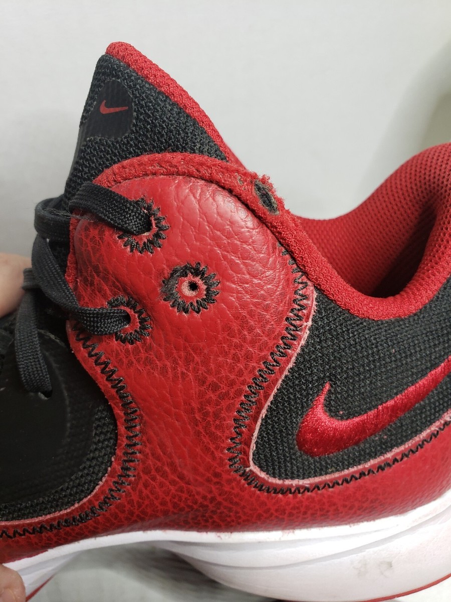 Nike Mens Fly By Mid 2 Red & Black Basketball Tennis Shoes Size 10.5 NIKE Fly By Mid 2 Red Black Basketball Shoes Sneakers, Men main image 4