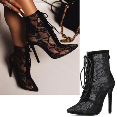 net heel booties