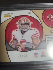2021 Donruss trey lance #23 vortex lava 10/10 Bgs 9