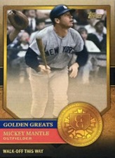 2012 Topps Golden Greats # GG-31 Mickey Mantle New York Yankees Baseball Card