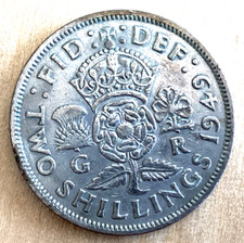 KING GEORGE VI 1949 TWO SHILLINGS  GREAT BRITAIN  COIN