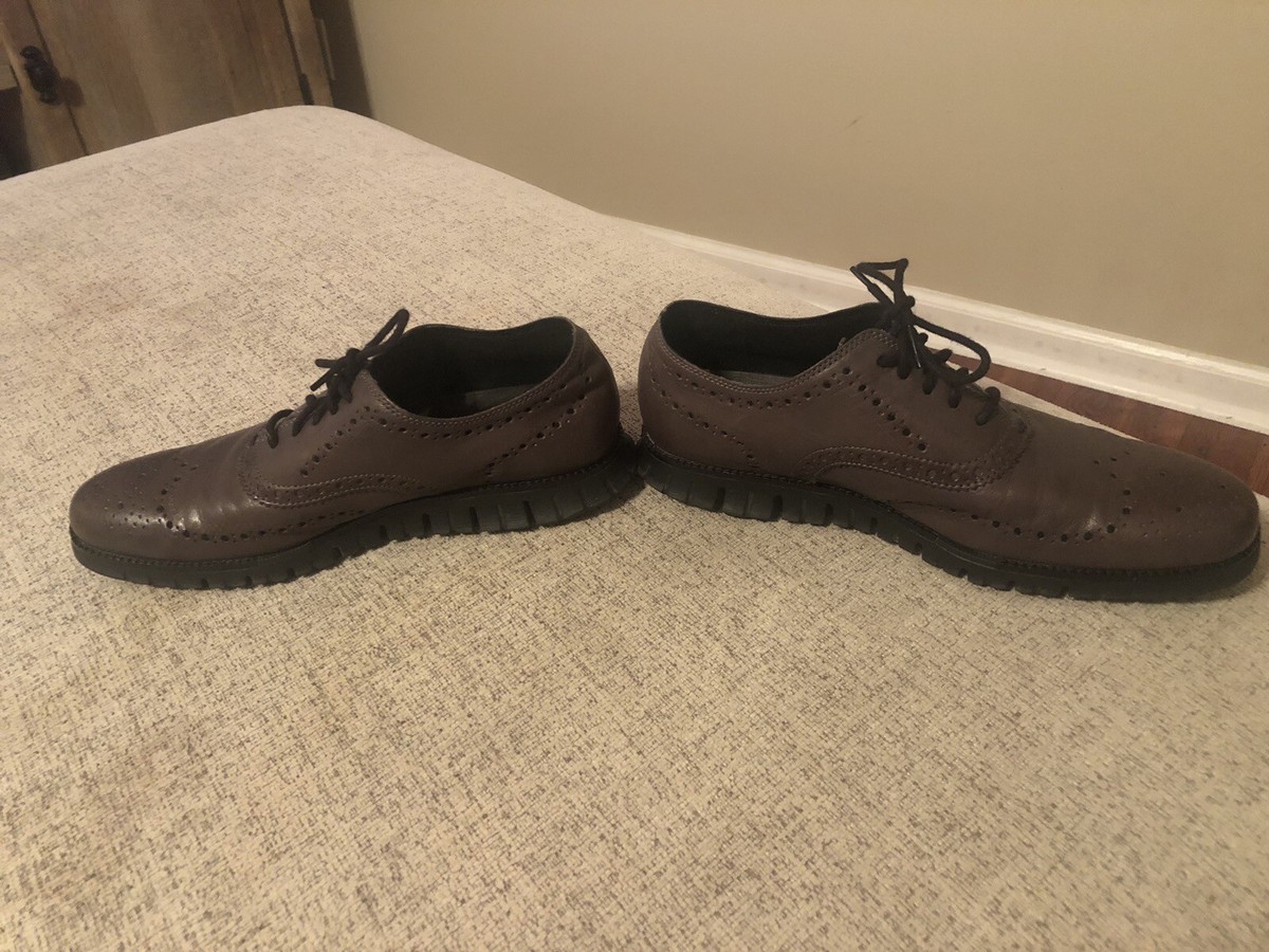 Cole Haan ZeroGrand Wingtip Oxford Burnished Pavement Men  display picture 3