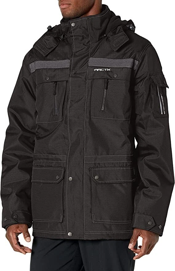 NWT Arctix Men's Performance Tundra Jacket High Vis Black Size L $180 O206
