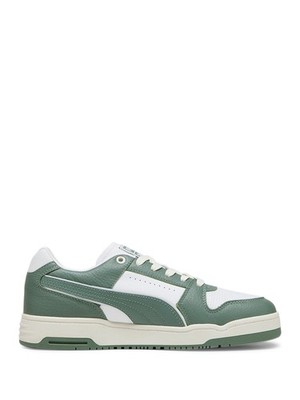 PUMA Mens Ivory Logo Slipstream Round Toe Platform Leather Sneakers Shoes 10