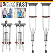 Paar Krücken Gehhilfen Unterarmgehstützen Krücke Gehhilfe Gehstock 136kg DE