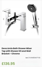 Deva Methven Amio Bath Shower Mixer Tap Chrome Brand New In Box  AMBSMCPUK
