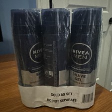 NIVEA MEN Maximum Hydration Shave Gel 7 Oz Pack of 3 Aloe Vera Moisturizer