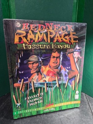 Redneck Rampage: Possum Bayou (PC, 1998) Original Box sealed CD Rom Dos