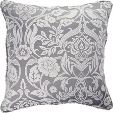 Image of Emma Barclay Eden - Jacquard Cushion Cover in Silver - 17x17 (43x43cm) (EDECCCS