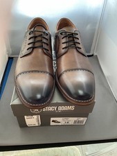 STACY ADAMS FLEMMING CAP TOE OXFORD SIZE. 12 M. 054