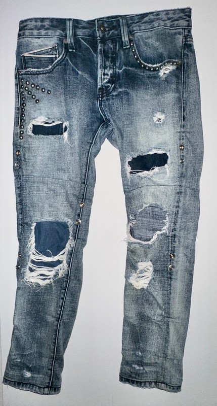 Cult of Individuality Japanese Selvedge Greaser Straight Jeans (30Wx34L) Classic