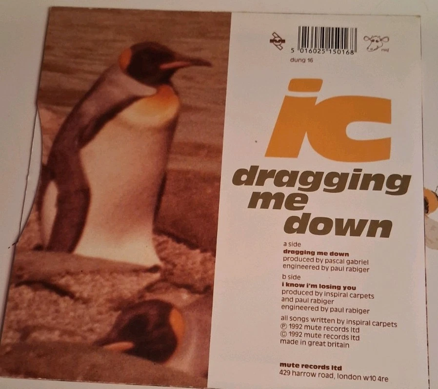 Inspiral Carpets 7-inch vinyl single record dragging me down BRAND NEW - Image 2 of 4