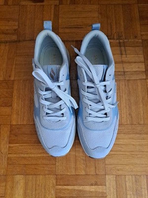 Skechers - Sneaker Kunstleder Mesh - Gr. 40 Air Cooled Memory Foam Grau Hellblau