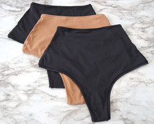 Skims 0416 Fits Everybody High Waisted Thong 3-Pack Panties US Size S