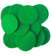 Green Craft Felt Circles 3 Inch 30 Pcs DIY Projects Crafts