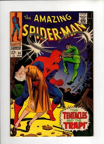 Amazing Spider-Man #54 1967 MARVEL VF 8.0 "THE TENTACLES AND  THE TRAP!"