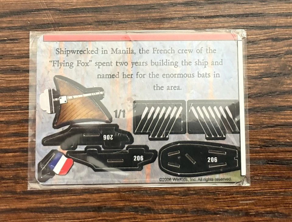 Wizkids Pirates CSG Mysterious Island LE RENARD QUI VOLE 206 LE Tournament Promo - Image 2 of 2