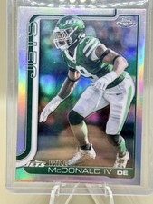 2024 Topps Chrome Will McDonald IV Rookie Refractor New York Jets