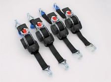 Automatik-Spanngurt/Zurrgurt, LxB: 3,0 m x 25 mm, mit Spitzhaken, schwarz, 4 St.