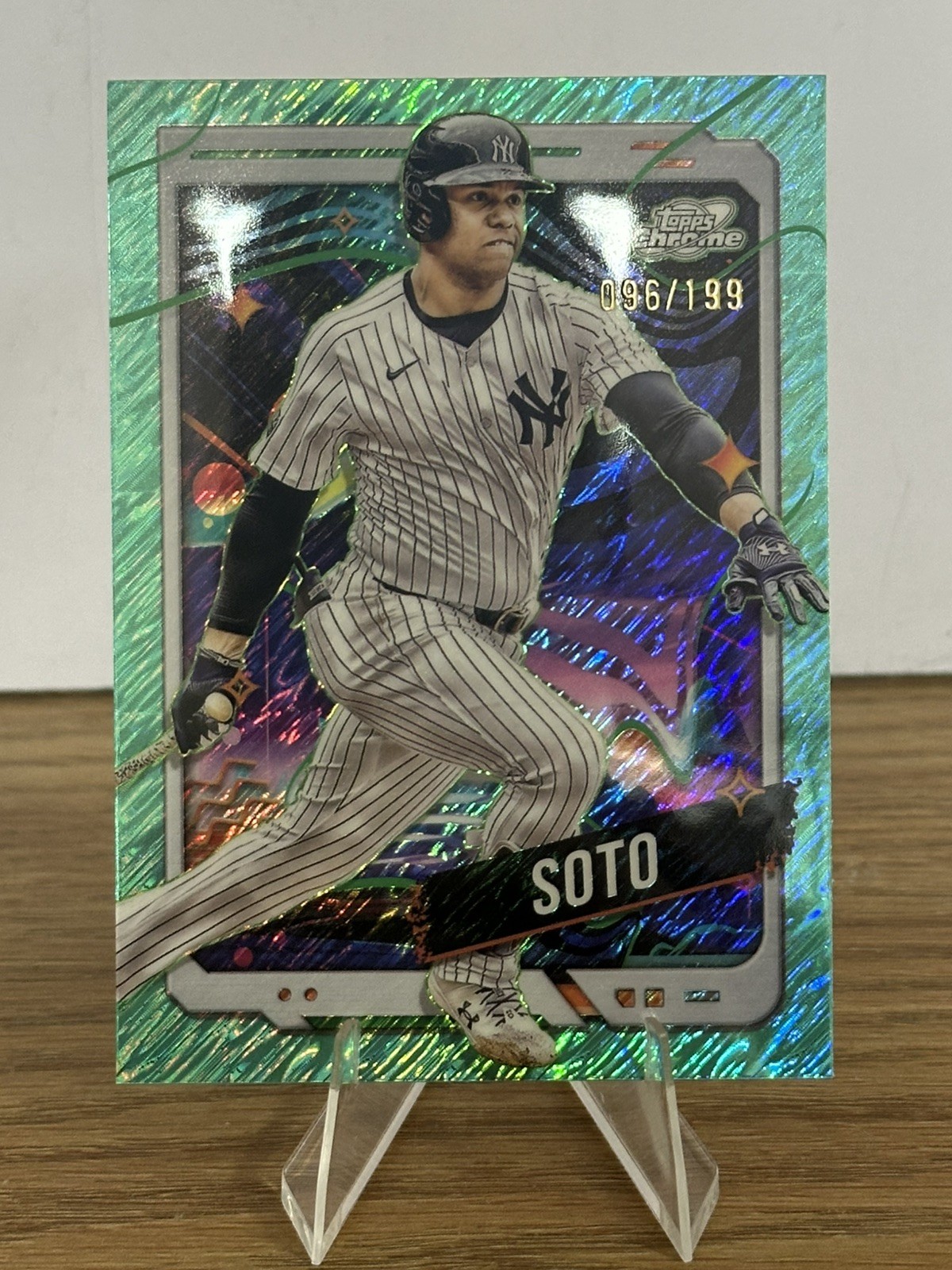 2024 Topps Cosmic Chrome - Juan Soto #42 Aqua Equinox Refractor /199