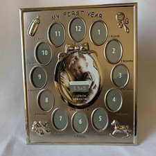 Baby  s First Year Metal Photo Frame