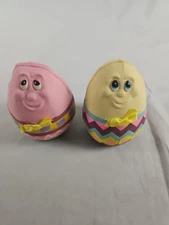 2 Vintage Dakin Humpty Dumpty Egg Plush Toys