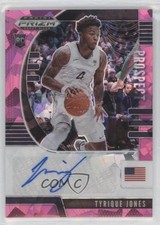 2020 Panini Prizm Draft Picks Prospect Pink Ice Tyrique Jones #PA-TJ Auto 02ih