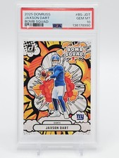 JAXSON DART 2025 DONRUSS BOMB SQUAD ROOKIE GIANTS GEM MINT PSA 10 C Q0004