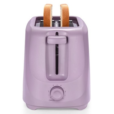 2-Slice Toaster with 6 Shade Settings and Removable Crumb Tray, Lilac Bloom