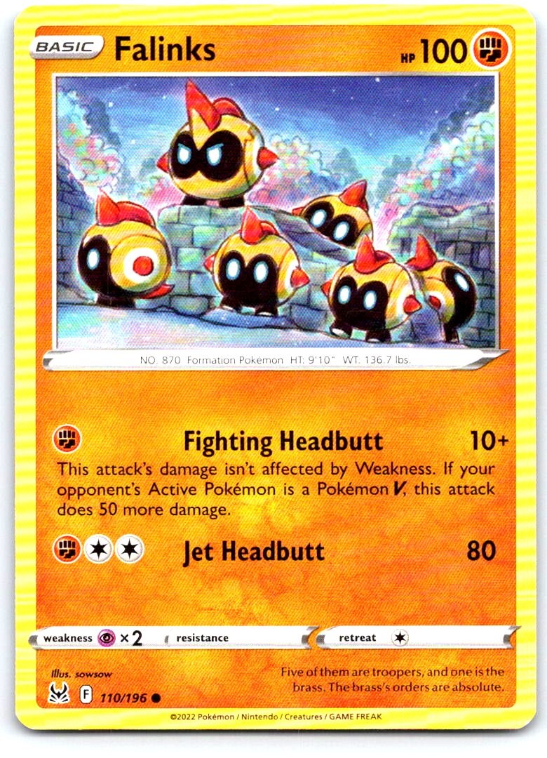 Falinks 110/196 Common Lost Origin Pokemon Near Mint